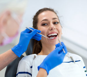 woman receiving general dentistry services
